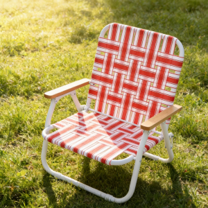 (Set of Two) Highback Folding Picnic Chairs with Breathable Mesh